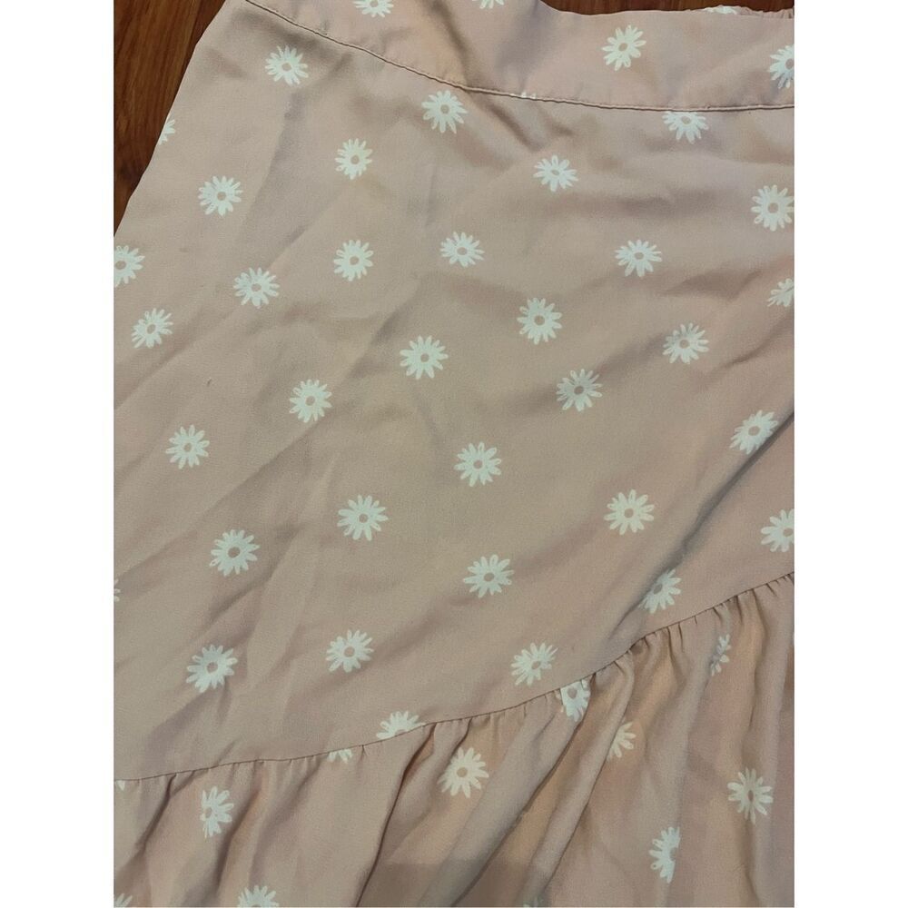 LC Lauren Conrad Pink Floral Midi Wrap Skirt Size XL - Picture 6 of 12